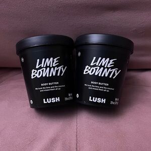 2x Lush Lime Bounty body butter 7.9oz lotion new unused cosmetics